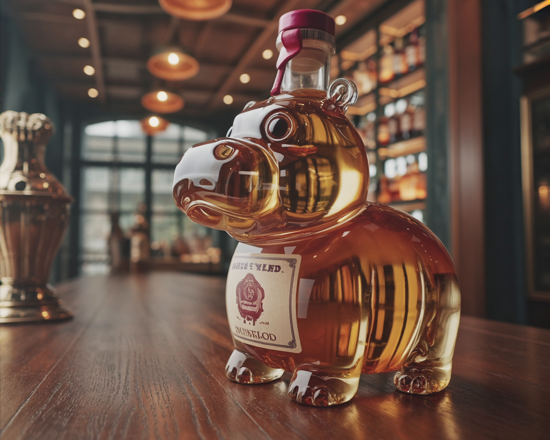 Hippopotamus Edition Whisky Bottle