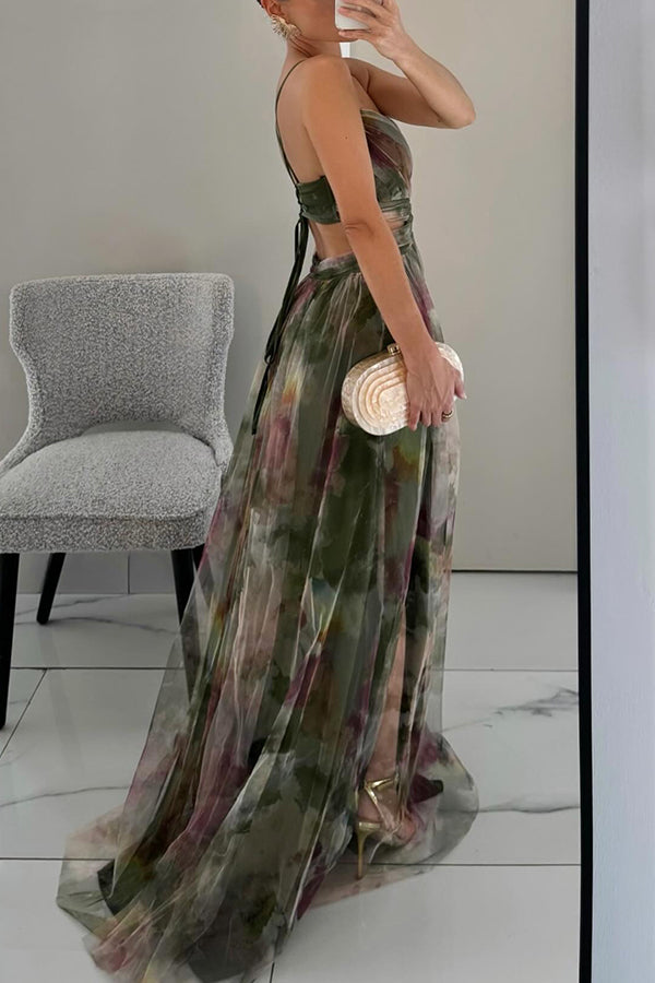 Ruth | Wunderschönes Maxikleid mit floralem Muster