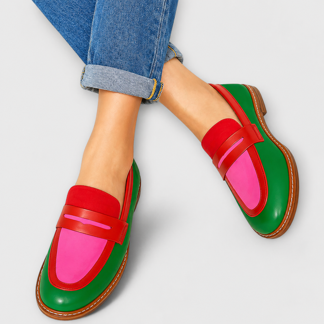 Florentine | Entspannte Kontrast-Lederschuhe
