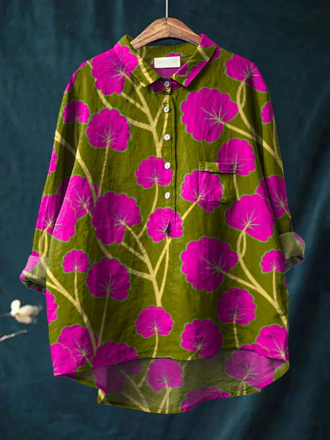 Martha | Lässiges Damen-T-Shirt mit nostalgischem Blumenmuster