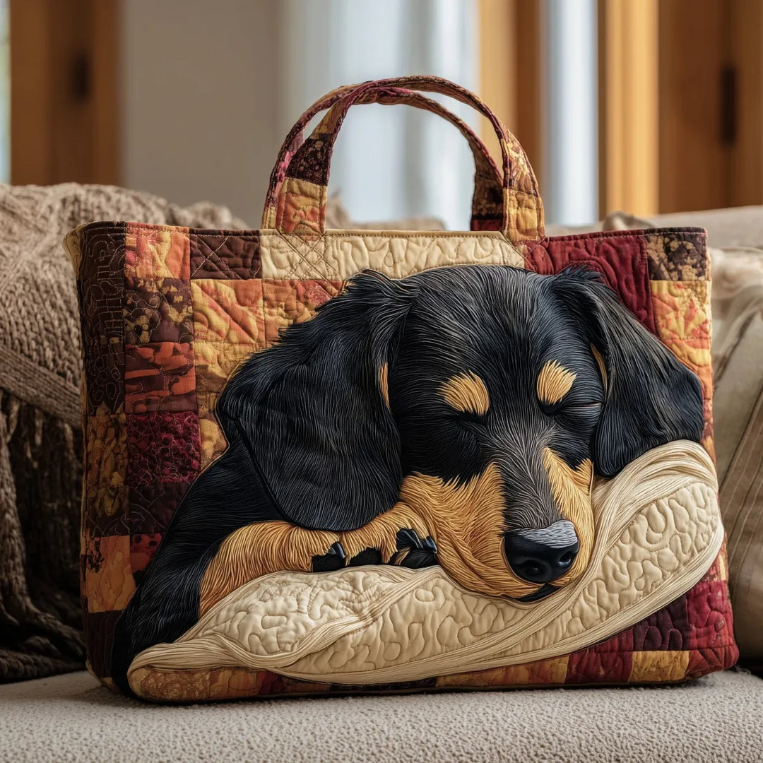 Handgemachte Dackel-Tasche