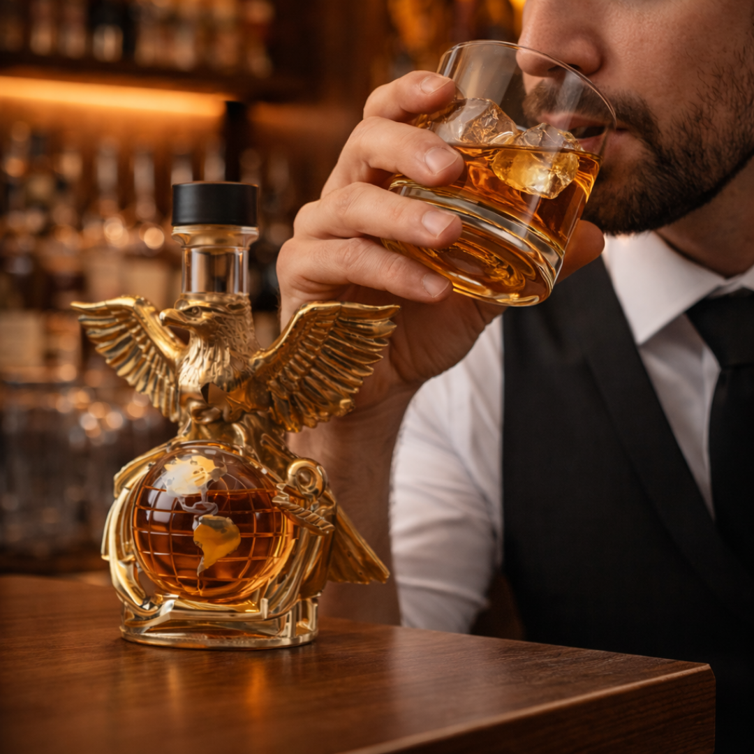 Adler-Edition Whisky-Flasche