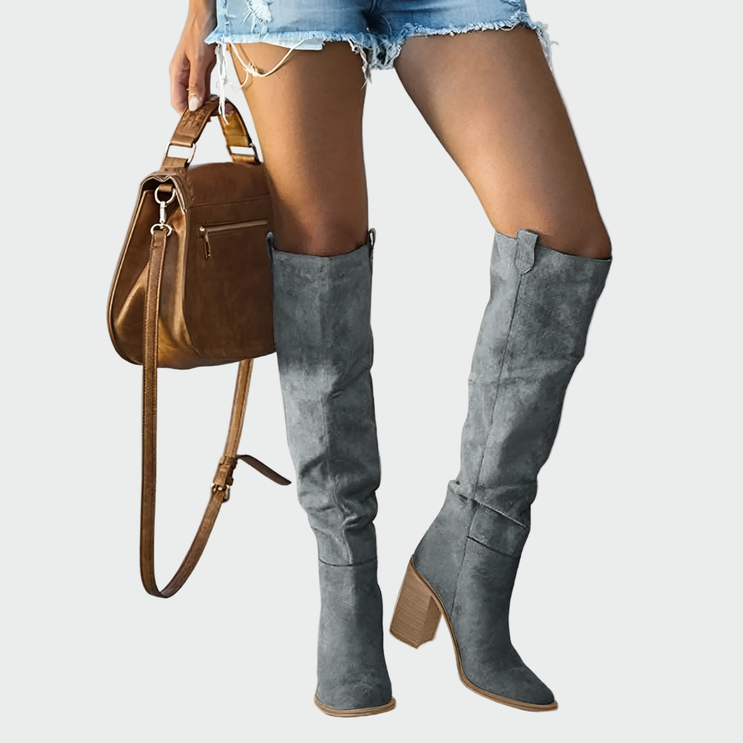 Caroline | Kniehohe Lederstiefel mit orthopädischer Unterstützung