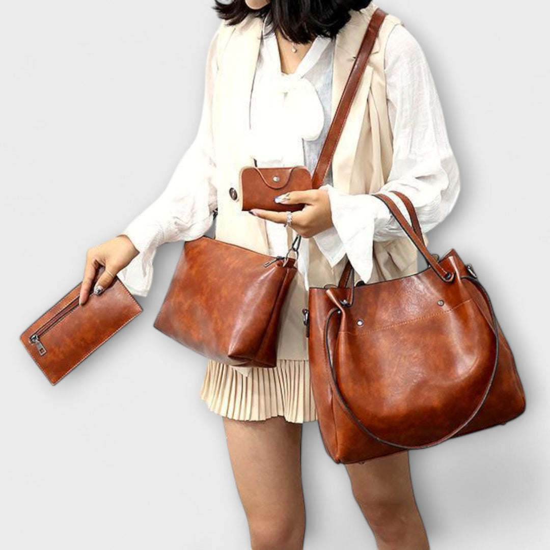Ida | 4-teiliges Vintage-Handtaschen-Set