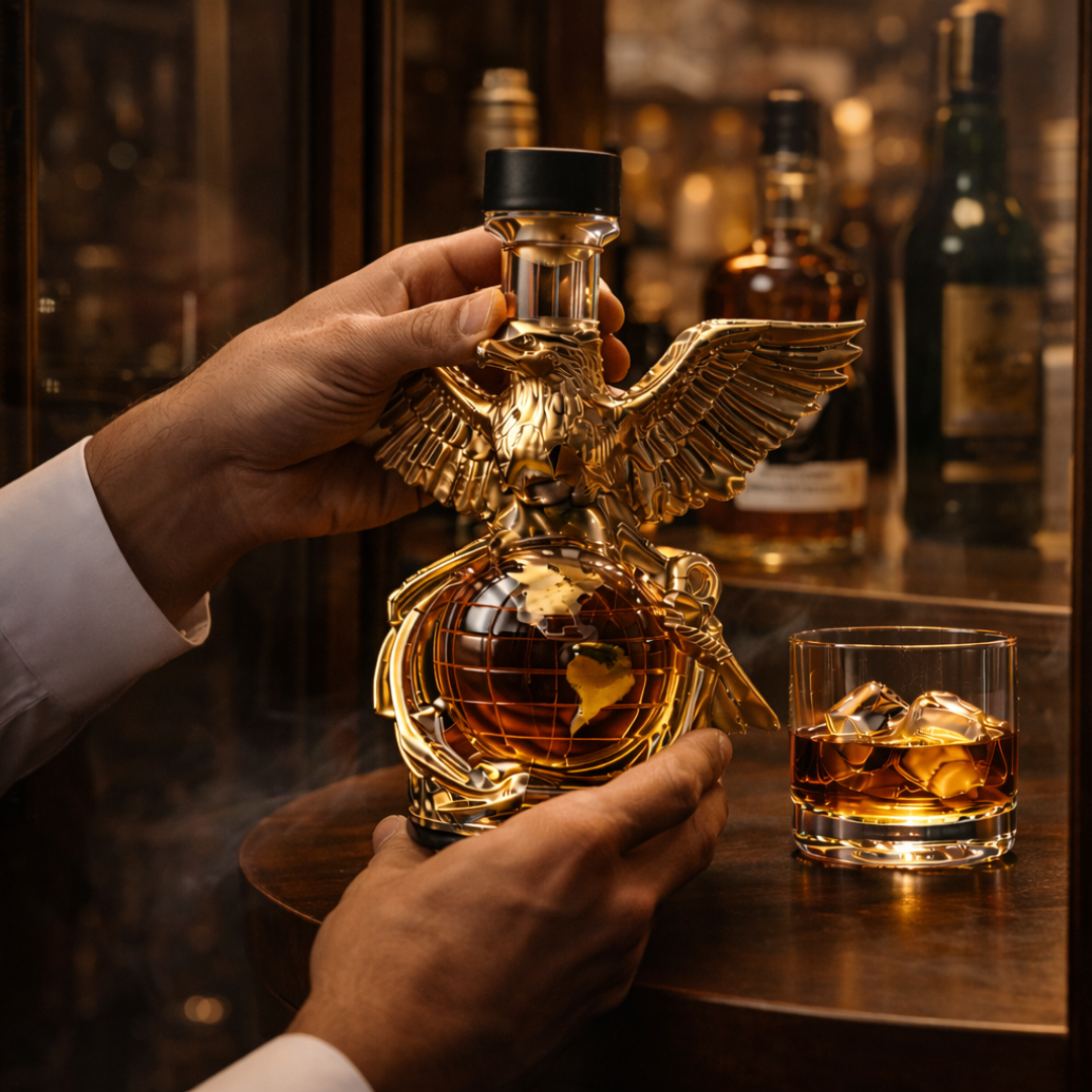 Adler-Edition Whisky-Flasche