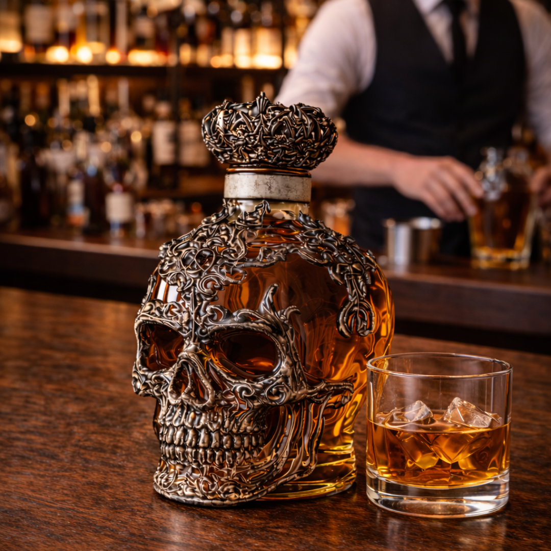Totenkopf Edition Whisky-Flasche