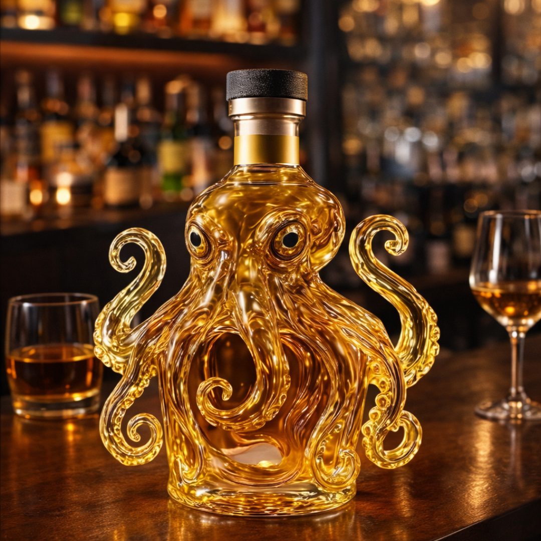 Octopus Edition Whisky Bottle