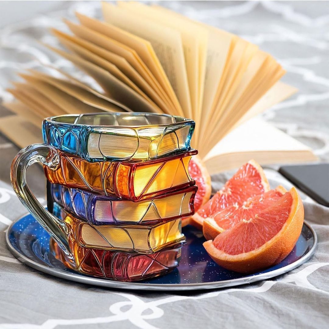 3D-Becher für Buchliebhaber