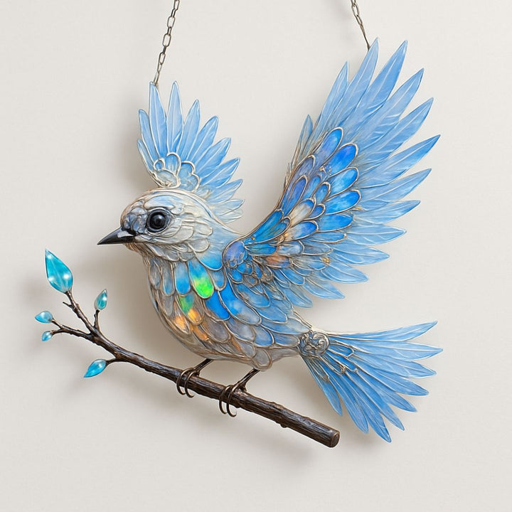 Blauer Vogelgeist - Ein handwerkliches Meisterwerk für dein Zuhause