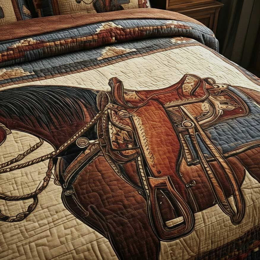 Prairie Horse 3-teilige Steppbettwäsche