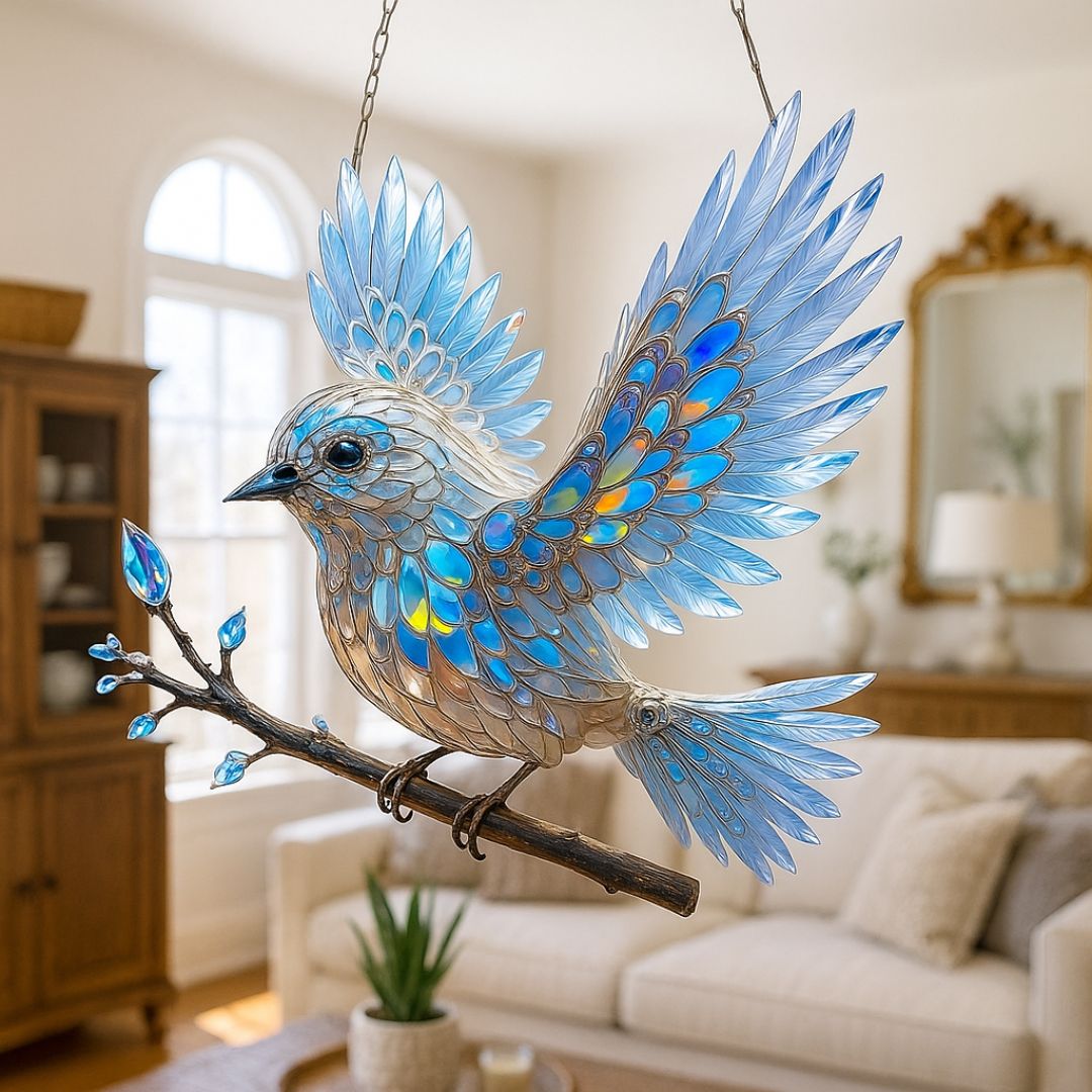 Blauer Vogelgeist - Ein handwerkliches Meisterwerk für dein Zuhause