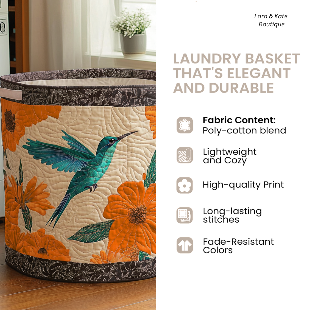 Sunny Blossom Dream | Padded Laundry Basket