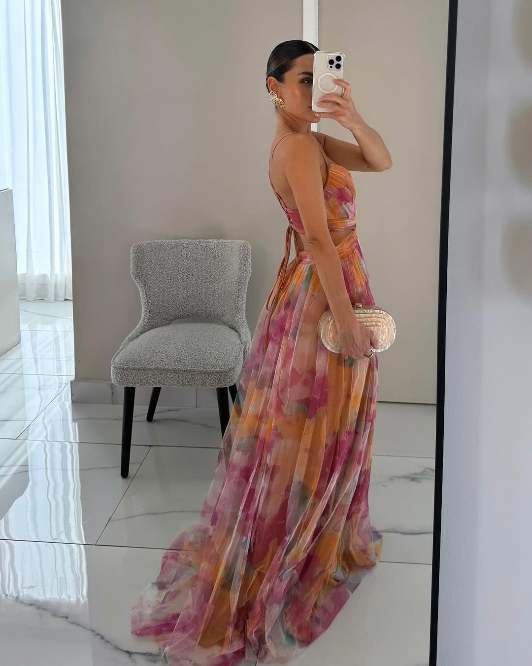 Ruth | Wunderschönes Maxikleid mit floralem Muster