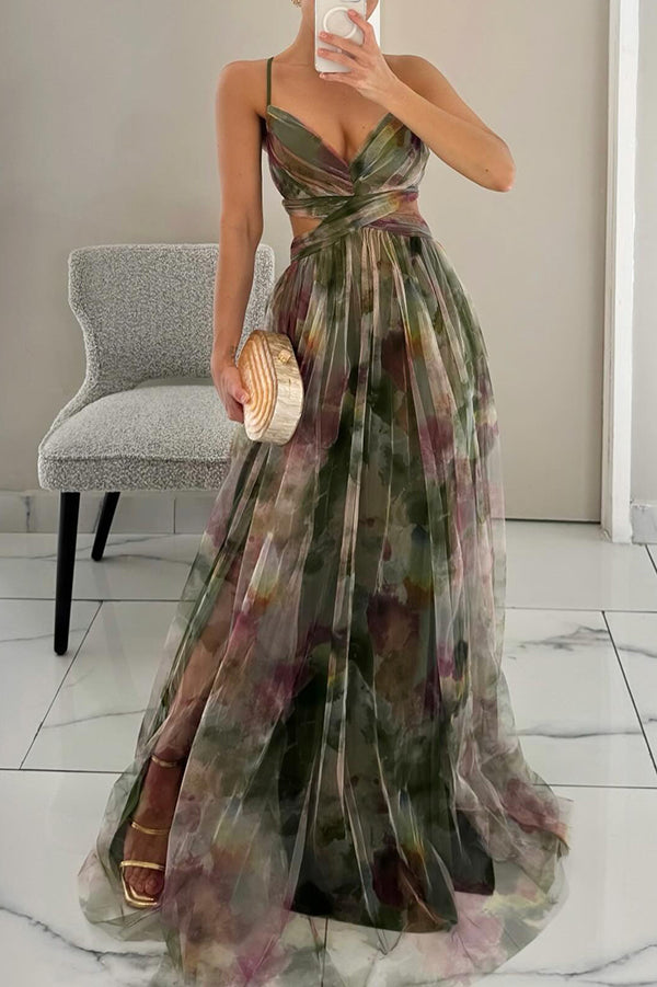 Ruth | Wunderschönes Maxikleid mit floralem Muster