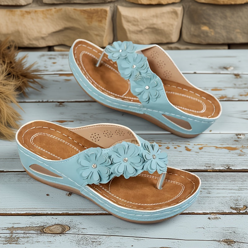 Johanna | Komfortable Sandalen mit floralem Design