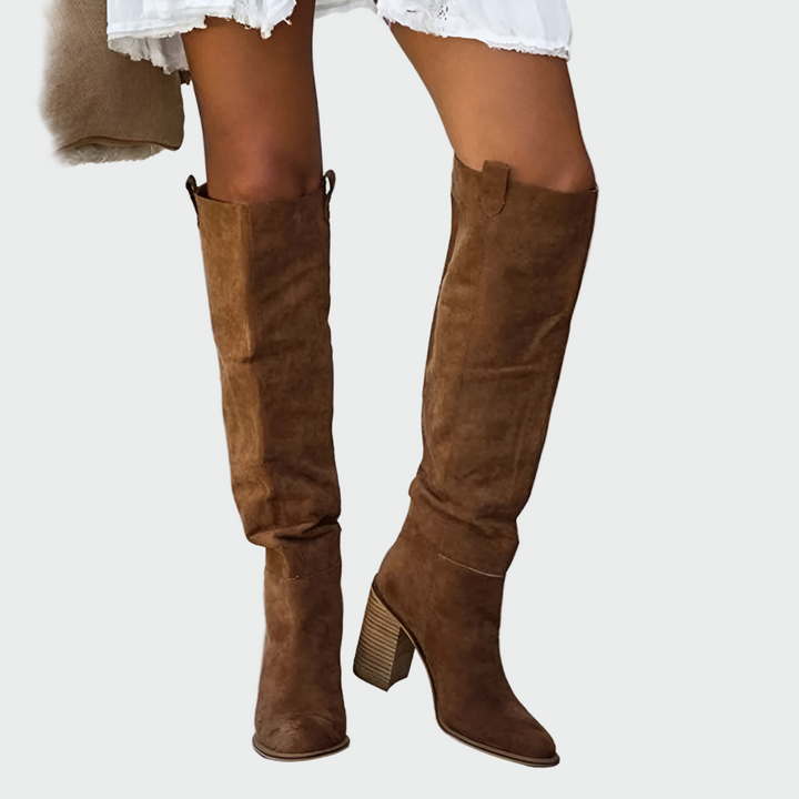 Caroline | Kniehohe Lederstiefel mit orthopädischer Unterstützung
