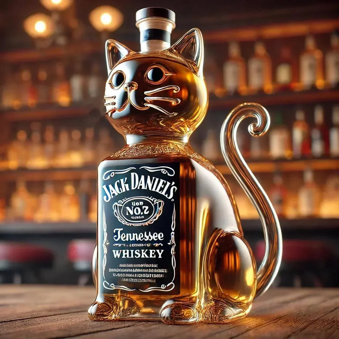Whiskyflasche - Katzenliebhaber Edition