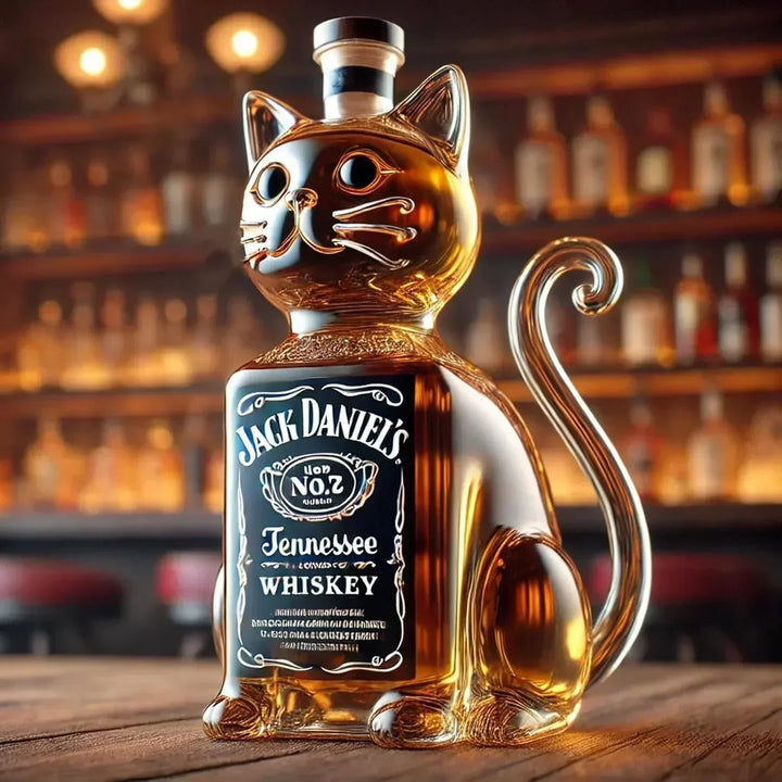 Whiskyflasche - Katzenliebhaber Edition