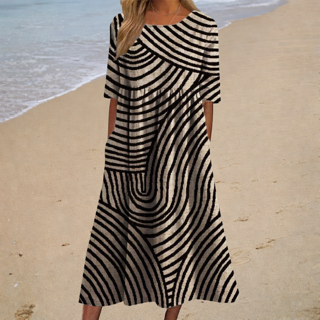 Elegantes langes Kleid – stilvoll und komfortabel