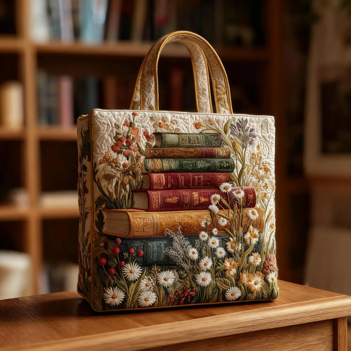 Handgefertigte Stepptasche – Blumenmuster