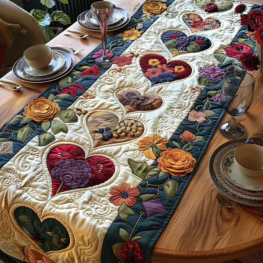 Herzblüten Tischläufer