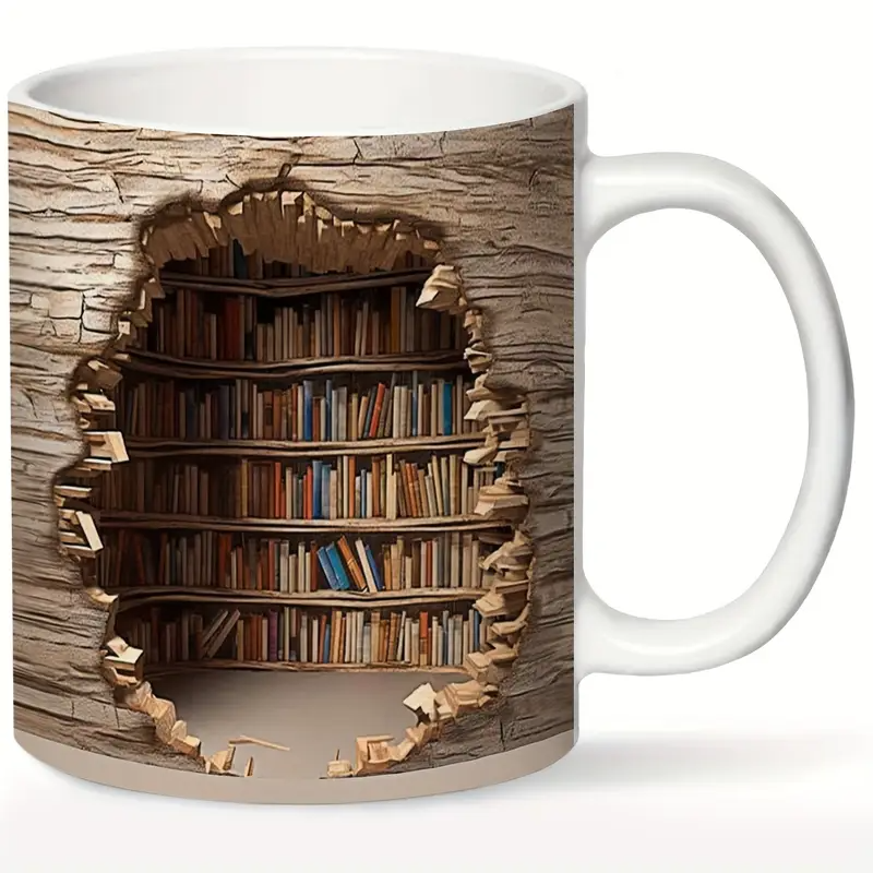 Magische Bibliotheks-Tasse mit Wärmeeffekt