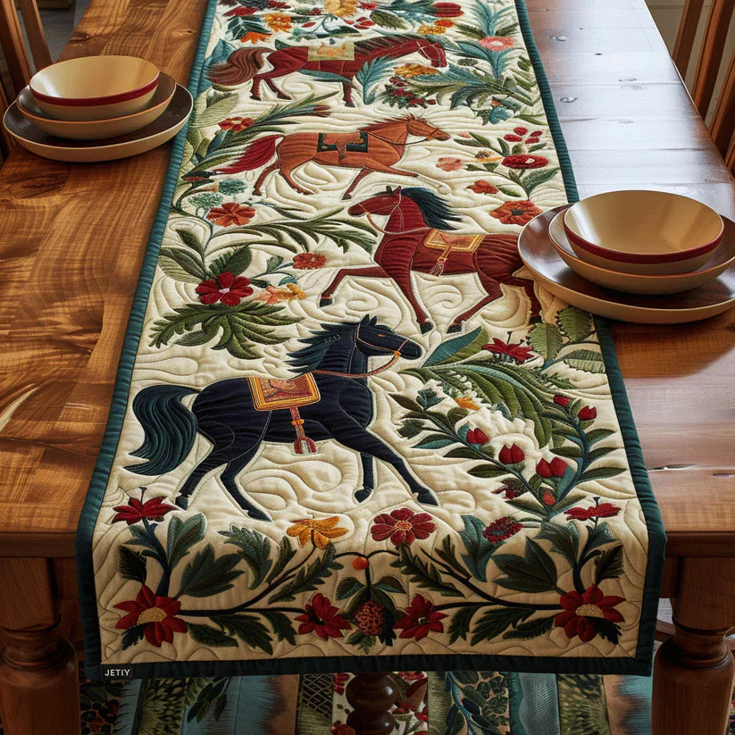 Polsternder Tischläufer - Equestrian Kunstdesign