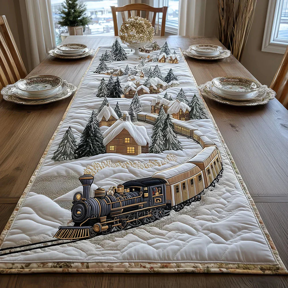 Polsternder Tischläufer - Frostiger Tischläufer