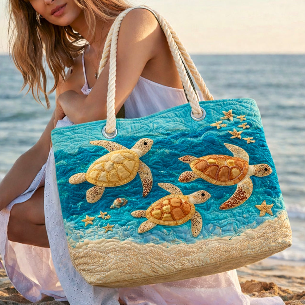Handcrafted Beach Bag | Costa de Tortuga Dorada