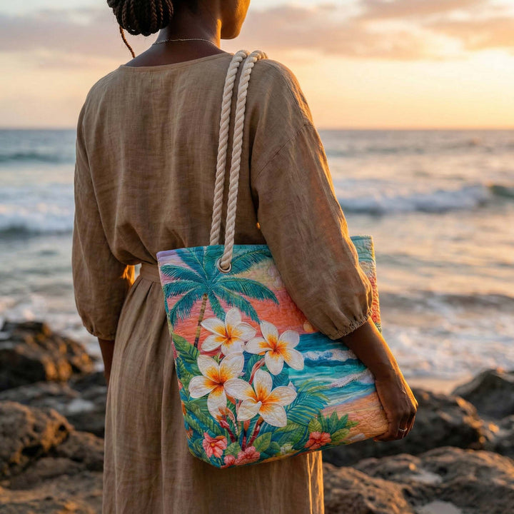 Handcrafted Beach Bag | Tropical Vibes