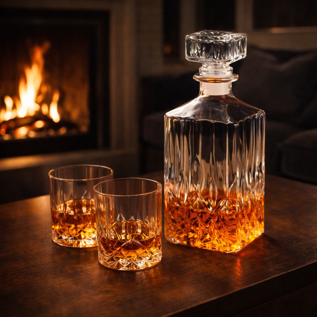 Whisky-Set: Flasche mit passenden Gläsern