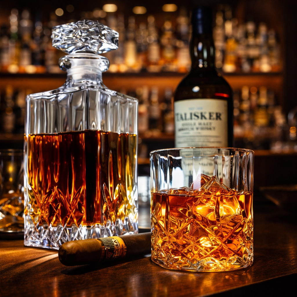 Whisky-Set: Flasche mit passenden Gläsern