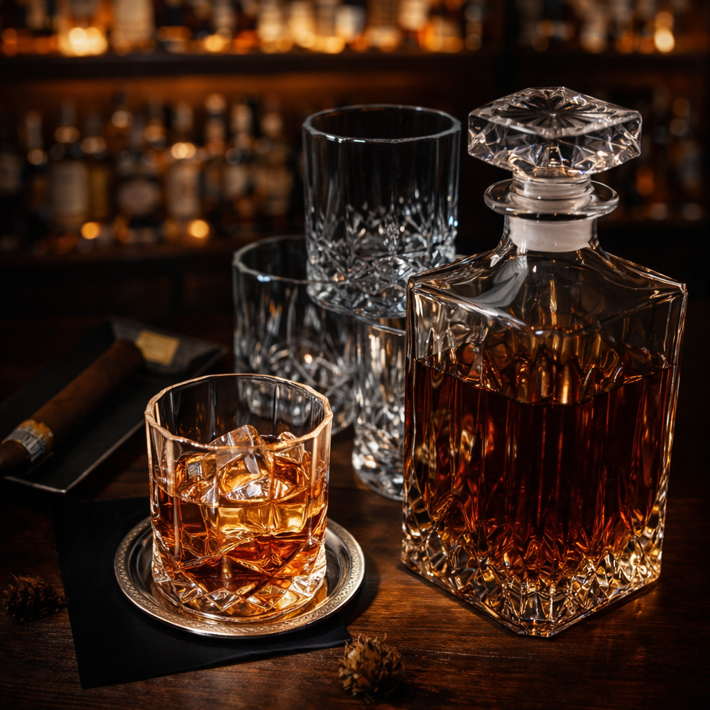 Whisky-Set: Flasche mit passenden Gläsern