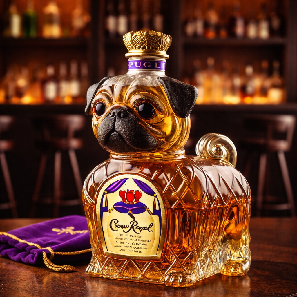 Whisky-Flasche - Edition Französische Bulldogge