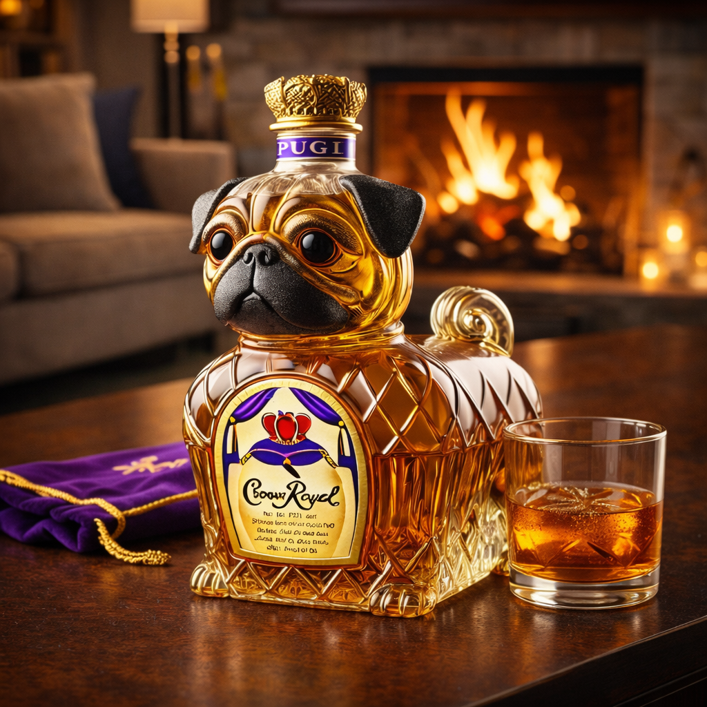 Whisky-Flasche - Edition Französische Bulldogge