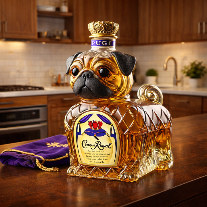 Whisky-Flasche - Edition Französische Bulldogge