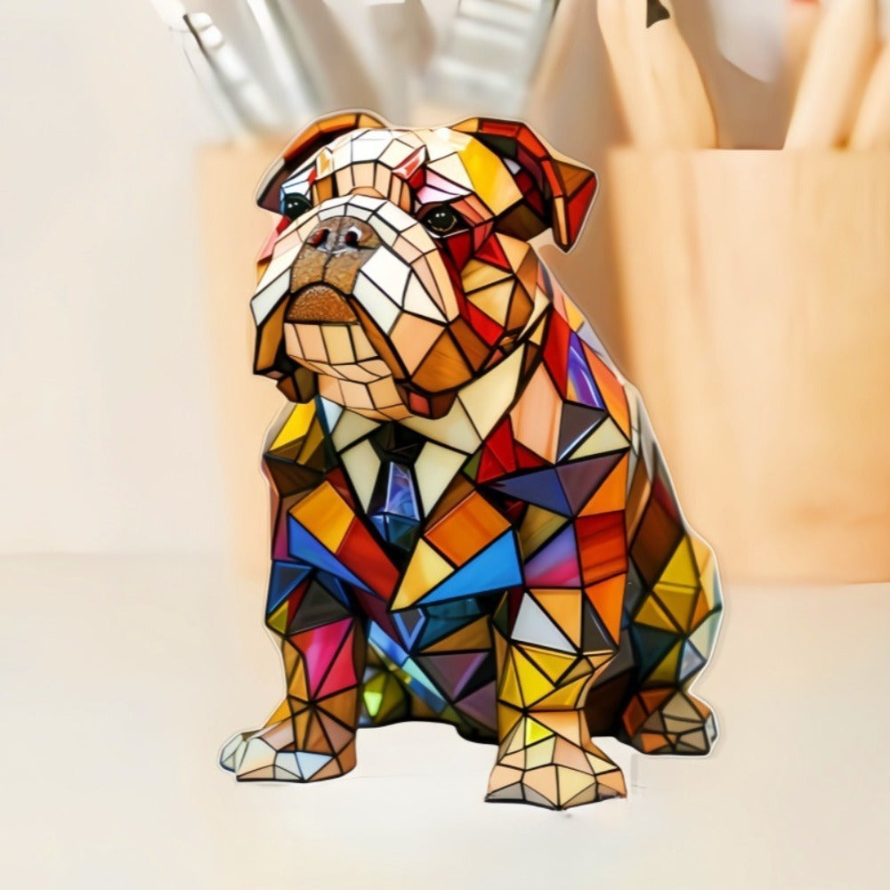 Elegantes Bulldog-Amulett