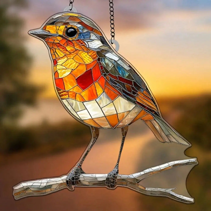 Glänzender Vogel