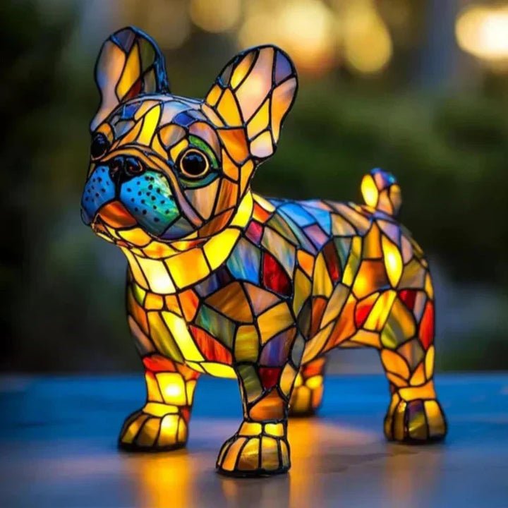 Glasfenster Bulldog Brillante