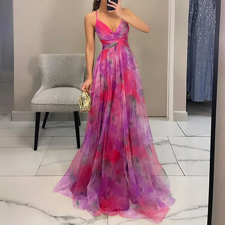 Ruth | Wunderschönes Maxikleid mit floralem Muster
