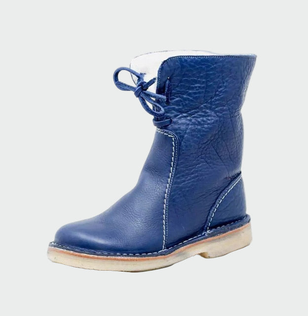 Berta | Wasserdichte Herren-Lederstiefel mit warmem Wollfutter