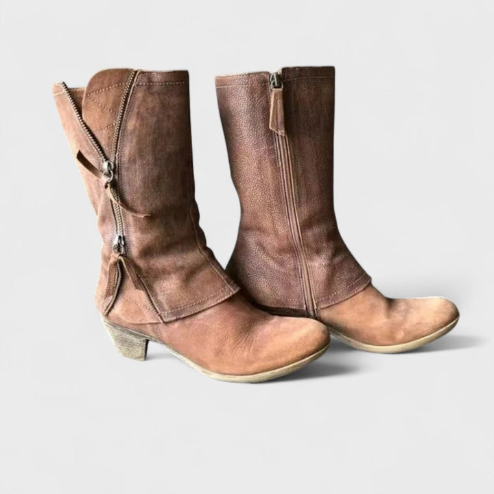 Daria | Vintage Wadenhohe Stiefel