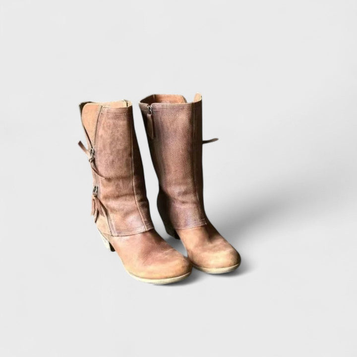 Daria | Vintage Wadenhohe Stiefel