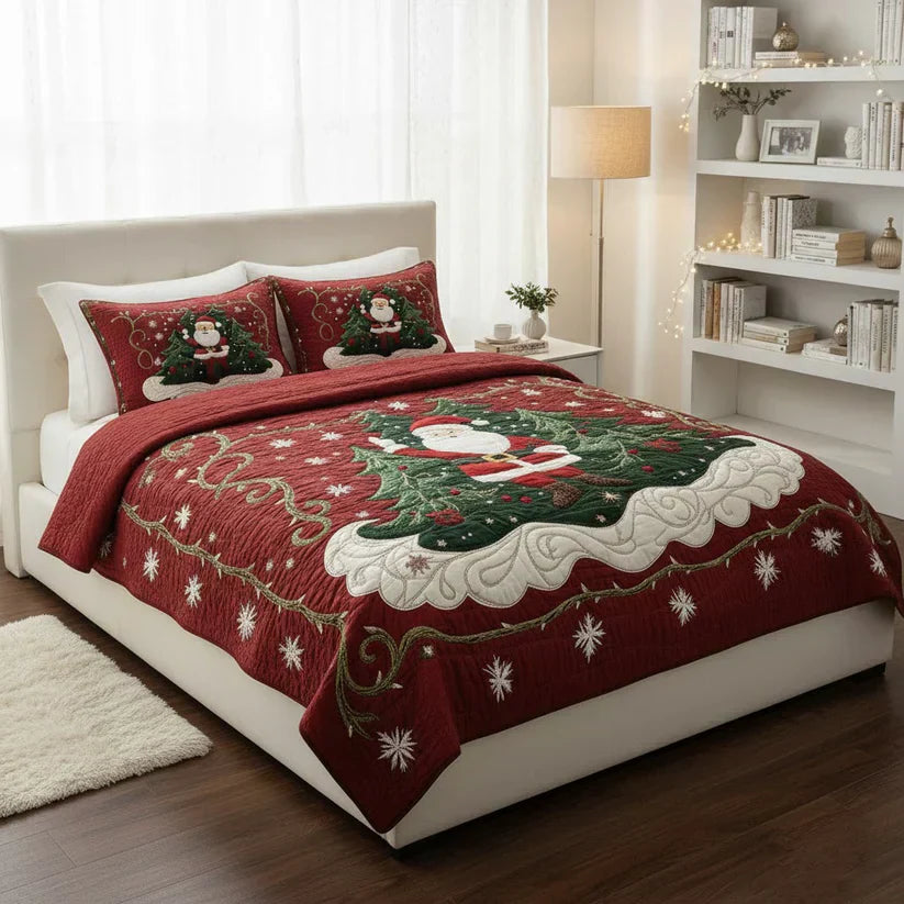 3-teiliges Bettwäsche-Set - Weihnachtsmanns Werkstatt