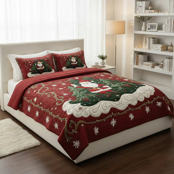 3-teiliges Bettwäsche-Set - Weihnachtsmanns Werkstatt