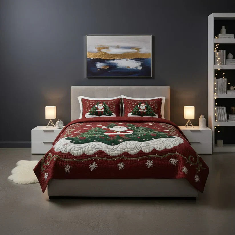 3-teiliges Bettwäsche-Set - Weihnachtsmanns Werkstatt