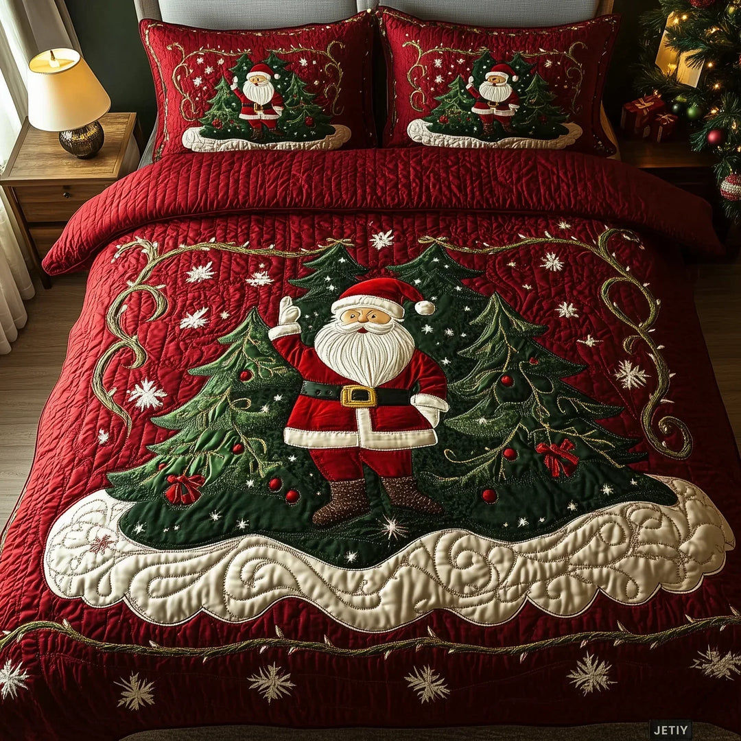 3-teiliges Bettwäsche-Set - Weihnachtsmanns Werkstatt