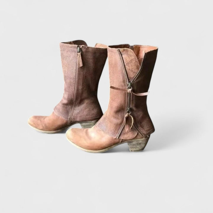 Daria | Vintage Wadenhohe Stiefel