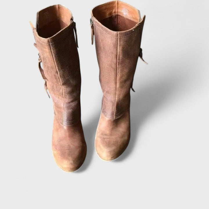 Daria | Vintage Wadenhohe Stiefel