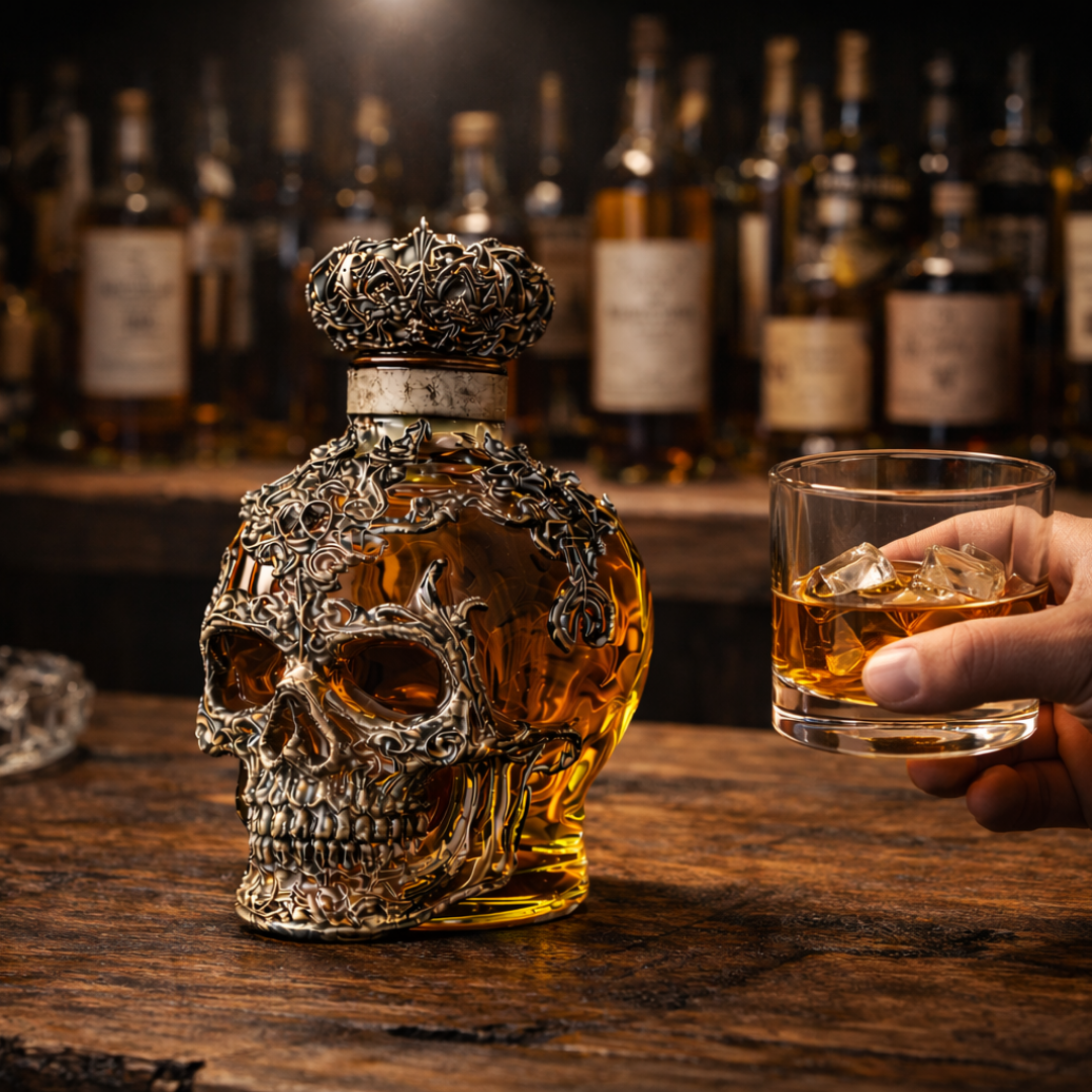 Totenkopf Edition Whisky-Flasche